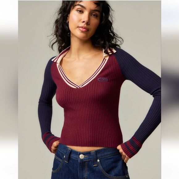 iets frans… Collared Ribbed preppy  Sweater size xl - Picture 6 of 7